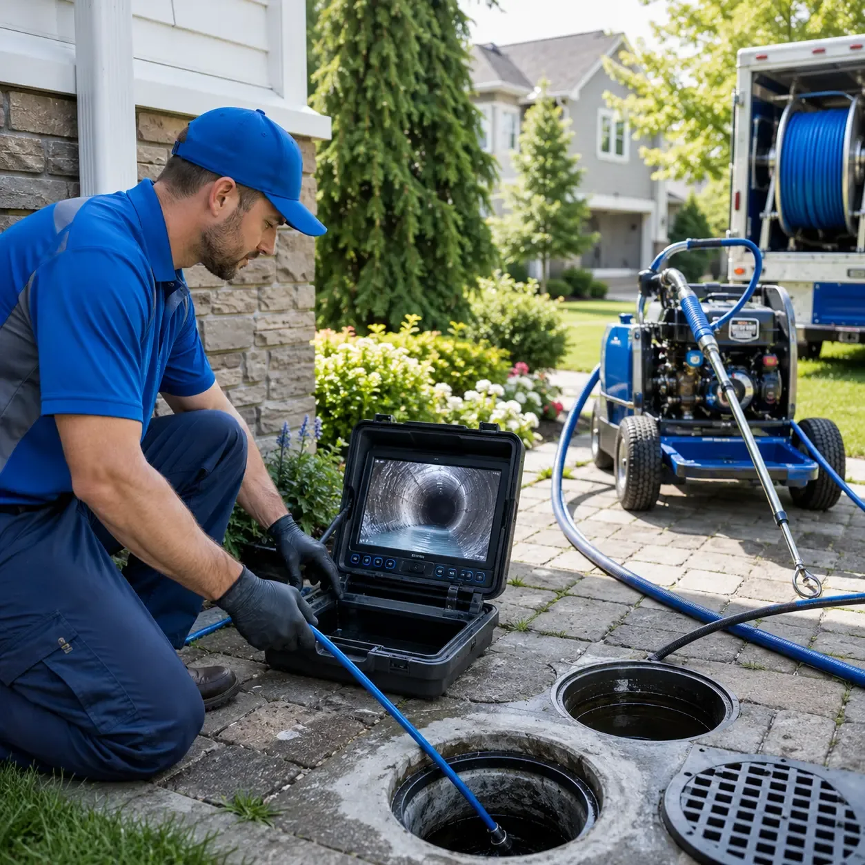 Outdoor drain cleaning professionals serving Versailles, IN